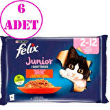 Felix Junior Yavru Kedi Maması 4 x 85 Gr 6 AD