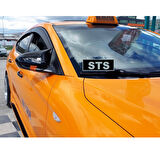 Sts Oto Aksesuar Hyundai Elantra Uyumlu Sinyalsiz 2016-2018 Batman Yarasa Ayna Kapağı Piano Black Abs Plastik