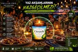 Sivrisinek Kovucu Mum 210 gr | Açık Alan Mumu | Bahçe Balkon Teras İçin Citronella Aromatik Mum