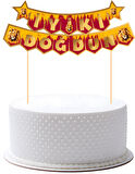 Sarı Kırmızı Taraftar Pasta Üstü Banner