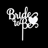 Bride To Be Gümüş Pleksi Pasta Süsü