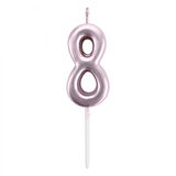 8 Rakam Mum Pembe