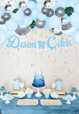 Dişim Çıktı Mavi Kaligrafi Banner