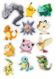 Pokemon Yenilebilir Cupcake ve Pasta Resim Baskı