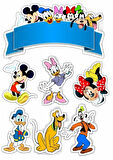 Disney Yenilebilir Cupcake ve Pasta Resim Baskı