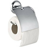 Yapışkanlı Tuvalet Kağıtlığı Wc Kağıtlık Tuvalet Kağıdı Askısı Geniş Kapak Krom S-109  KASA - 16