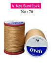 Oyalı 4 Kat Suni İpek İplik İğne Oyası Boncuk İpi Tığ Oyası No:70
