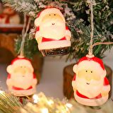 Kıyafetli Noel Baba Pilli LED Işıkl, Yılbaşı Cadılar Bayramı Parti Işıkları, Yılbağı Ağacı Süs