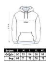 Gülümseyen Yüz Baskılı Kapüşonlu Sweatshirt