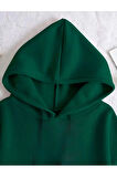 Holiday Baskılı Kapüşonlu Sweatshirt