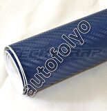 Karbon Folyo Mavi Kendinden Yapışkanlı 127 CM X 1 METRE