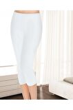 Kadın Modal Beyaz 3 Lü Paket Kapri Tayt