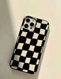 İPHONE 15 PRO MAX UYUMLU DAMA DESENLİ SİLİKON KILIF