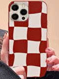 İPHONE 14 UYUMLU DAMA DESENLİ SİLİKON KILIF