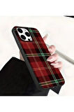 İPHONE 15 UYUMLU EKOSE DESENLİ SİLİKON LILIF