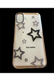İPHONE 16 PLUS UYUMLU YILDIZ DESENLİ ŞEFFAF SİLİKON KILIF