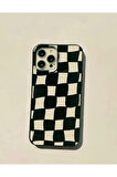 İPHONE 15 UYUMLU DAMA DESENLİ SİLİKON KILIF