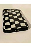 İPHONE 15 UYUMLU DAMA DESENLİ SİLİKON KILIF
