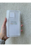 İPHONE 14 PROMAX UYUMLU SERT PLASTİK ŞEFFAF KILIF