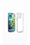 İPHONE 15 PRO MAX UYUMLU ŞEFFAF SİLİKON KILIF