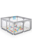 Original Playard Güvenli Bebek Ve Çocuk Oyun Alanı Oyun Parkı 120x120 Oyun Matı Ve Topları Yataklı