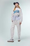 DeFacto Coool Yale University Oversize Geniş Kalıp Kapüşonlu Crop Sweatshirt C3092AX24SPWT32