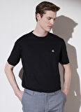 Bisiklet Yaka Siyah Erkek T-Shirt BBSP23MTS001