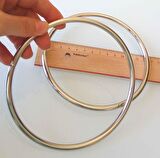 13 cm gümüş renk  metal çanta  sapı