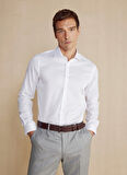 Brooks Brothers Slim Fit İtalyan Yaka Beyaz Erkek Gömlek BBSS24MSH022