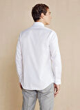 Brooks Brothers Slim Fit İtalyan Yaka Beyaz Erkek Gömlek BBSS24MSH022