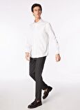 Brooks Brothers Slim Fit İtalyan Yaka Beyaz Erkek Gömlek BBSS24MSH028