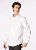 Brooks Brothers Slim Fit İtalyan Yaka Beyaz Erkek Gömlek BBSS24MSH028