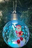 Waldern Yılbaşı Ağaç Santa Claus Işıklı Ampul Süs