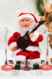 Gitarist Noel Baba Santa Claus Yılbaşı Süsü