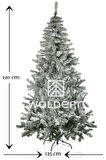 Waldern Ultra Premium Lüx 220 Cm Karlı Yılbaşı Çam Ağacı
