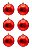 Waldern Yılbaşı Çam Ağacı Süsü Kırmızı 8 Cm Mat 6lı Cici Top