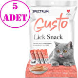 Spectrum Gusto Somon Balıklı Krema Kedi Ödül Maması 15 gr (4'lü) 5 AD