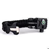 Kampçılık 9595 Pusulalı & Magnezyum Çubuklu Paracord Bileklik Haki