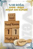 İsme Özel Anne Bebek 5'li Anı Küpü ve Doğal Keçi Kılı Saç Fırçası Seti - Dekoratif Hatıra Seti