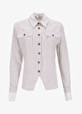 Sorbe Normal Ekru Kadın Ceket FERN SHIRT JACKET 4023