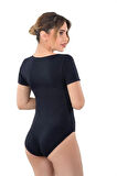 Siyah Emay 1926 Soft Yarım Kollu Body