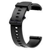 Megafox Huawei Watch Gt 2 / Gt 3 42mm Uyumlu Silikon Akıllı Saat Kordon Tırtıklı Tasarım Spor Kayış