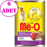 Me-O Kedi Konservesi Karides Soslu Deniz Lezzetleri 400 Gr 6 AD