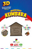 212toyzz 3D Boyanabilir Ahşap Kumbara - Çocuklar İçin Eğitici ve Eğlenceli Tasarruf Oyuncak