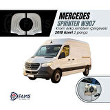 MERCEDES SPRINTER W907 2018> Krom Arka Amblem Çerçevesi 2 Prç. P.Çelik VAN