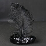 Yılbaşı Saç Tüyü Saç Bandı Siyah Renk TdrTR