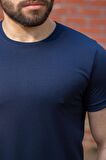 Lacivert Basic Rahat İnce Petek Kumaş Spor Erkek Tshirt 22ETSHPORT