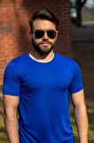 Mavi Basic Rahat İnce Petek Kumaş Spor Erkek Tshirt 22ETSHPORT