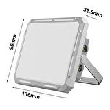 Parlak yüksek yoğunluklu Projektör 50Watt Led Metal Kasa 7 modlu Flaş Mod