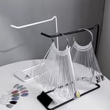 Metal Tırnak Renk Kartelası Standı Siyah Masaüstü Stand